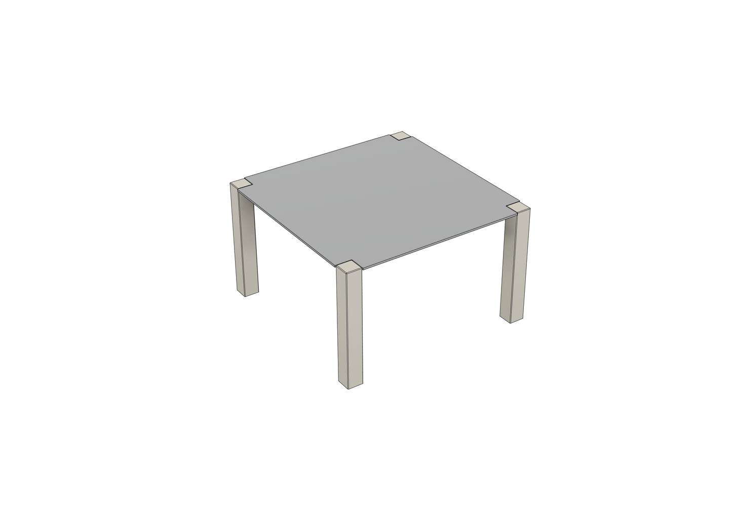 Gartentisch Kurz Trespa / HPL