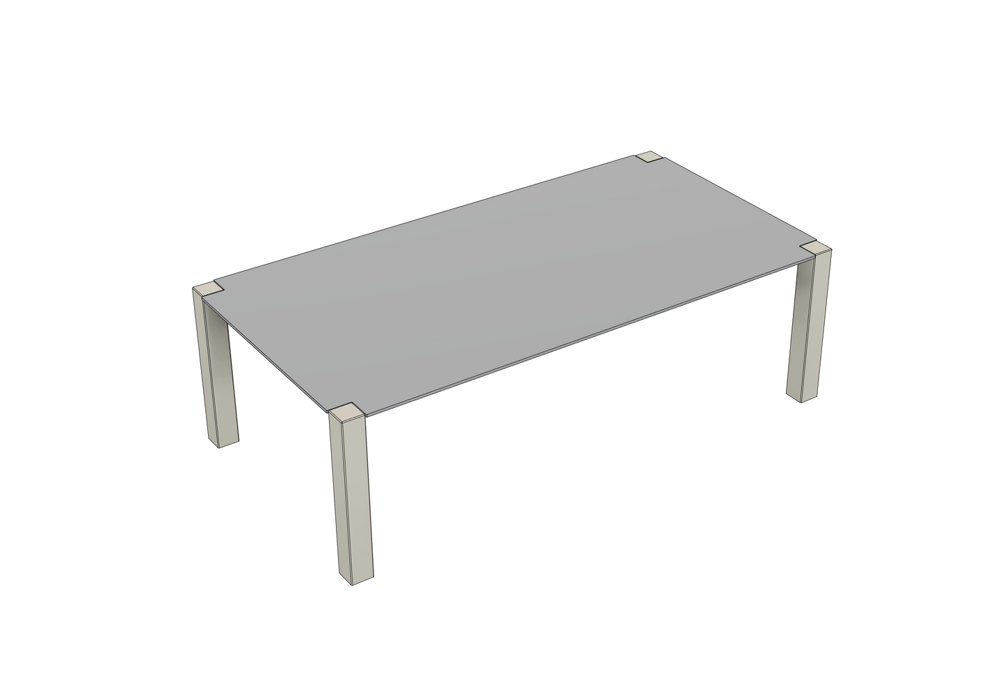 Gartentisch Lang Trespa/HPL